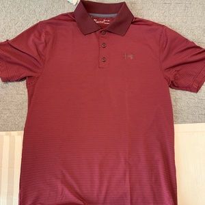 Maroon Under Armour Golf Polo Small
